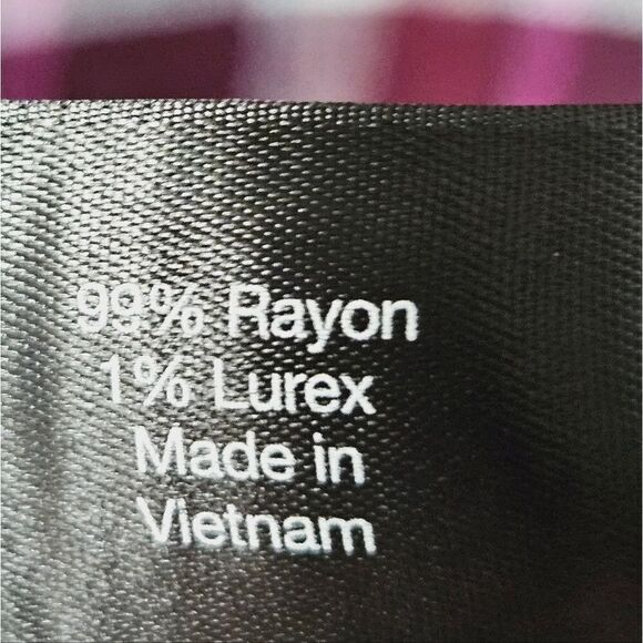 LANE BRYANT Plus Size Long sleeve Shimmery Plaid Top With Tie Front Closure. - Picture 10 of 14